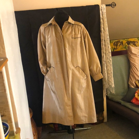 Valentino rain trench coat size 4 circa 1985 - Picture 2 of 15